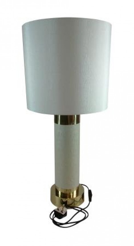 Daphoco Faux Turtle table lamp with polished brass